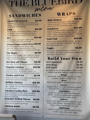 Menu photo 1 The Bluebird Bistro Centralia, MO