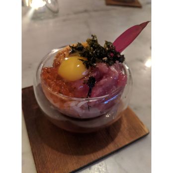 KAI ZAN - Uni, tuni, roe, and raw egg - Asian Fusion Near Me - Chicago, Illinois KAI ZAN - Uni, tuni, roe, and raw egg - Asian Fusion Near Me - Chicago, Illinois
