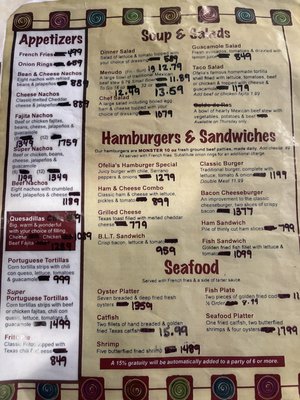 Menu photo 3 Ofelia's Mexican Restaurant Uvalde, TX Menu photo 3 Ofelia's Mexican Restaurant Uvalde, TX