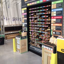 B & Q - Walking centre aisle headed towards building materials and lumber