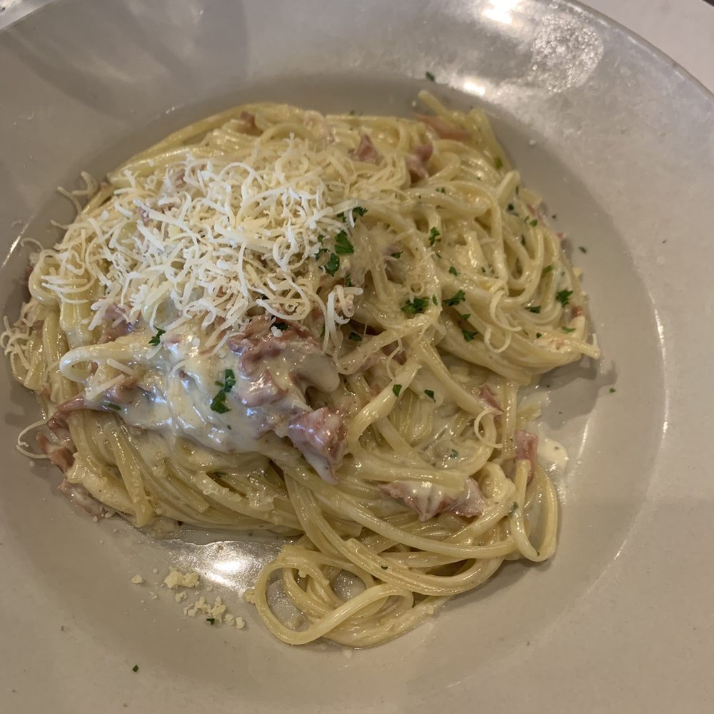 Mia Francesca - Spaghetti Carbonara w/ prosciutto - Italian Near Me - Chicago, Illinois Mia Francesca - Spaghetti Carbonara w/ prosciutto - Italian Near Me - Chicago, Illinois