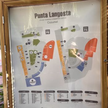 Plaza Punta Langosta - Map of mall - Shopping Centers Near Me - Cozumel, ROO