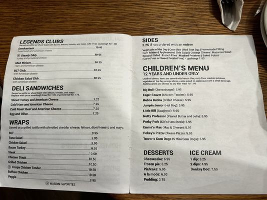 Menu photo 2 Conestoga Wagon Restaurant Conestoga, PA Menu photo 2 Conestoga Wagon Restaurant Conestoga, PA