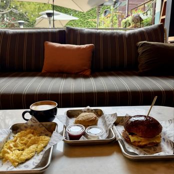 Helena Avenue Bakery - Breakfast Sandwich on Brioche , biscuit, eggs. - Bakeries Near Me - Santa Barbara, California Helena Avenue Bakery - Breakfast Sandwich on Brioche , biscuit, eggs. - Bakeries Near Me - Santa Barbara, California
