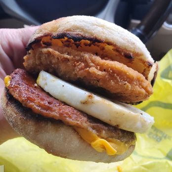 McDonald's - Sausage egg Mcmuffin add chicken patty - Fast Food Near Me - Mohegan Lake, New York