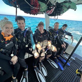 Cozumel Dive School - Our whole group about to suba and get certified - Scuba Diving Near Me - Cozumel, ROO