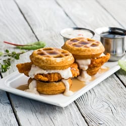 Topgolf - Chicken and Waffle Sliders