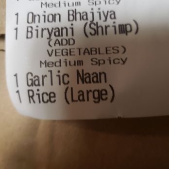 Aaru's Multicuisine Restaurant - What I ordered today! - Indian Near Me - Tallahassee, Florida