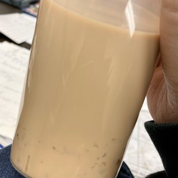 Sweethoney Dessert - Milk tea with peach resin (half finished) - Desserts Near Me - Burnaby, British Columbia