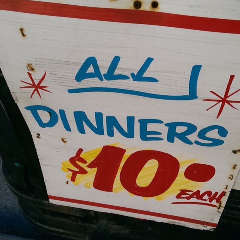 Jericho's Bbq - all i dinners sign - Food Trucks Near Me Jericho's Bbq - all i dinners sign - Food Trucks Near Me