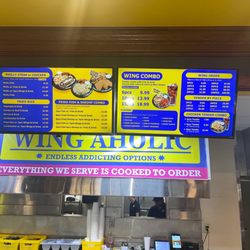 Wingaholic - Menu
