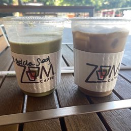 two cups of coffee on a table two cups of coffee on a table