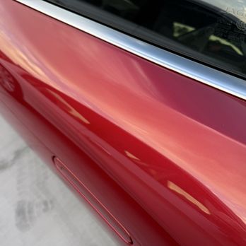 Rancho California Auto Collision - Repaired paint burn on door - Body Shops Near Me - Temecula, California