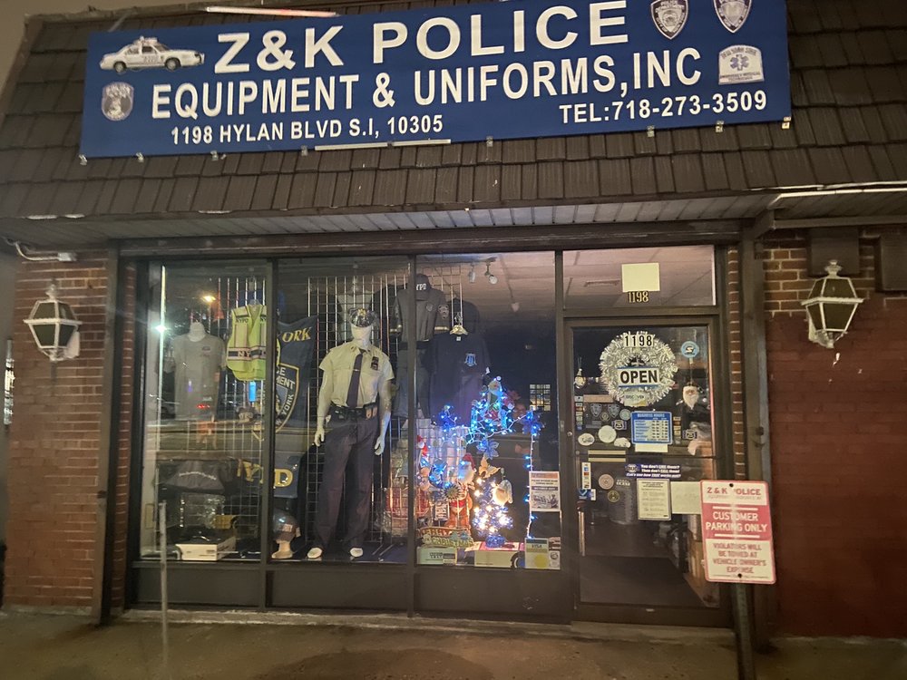 Z & K POLICE EQUIPMENT & UNIFORMS Updated September 2024 1198 Hylan