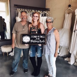 Said "yes to the dress" at Blushing Bride Boutique!
