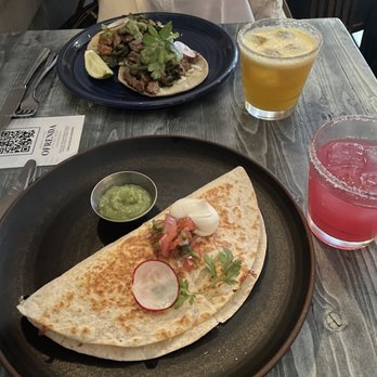 Ofrenda - Chicken Quesadilla, prickly pear margarita - Mexican Near Me - New York, New York Ofrenda - Chicken Quesadilla, prickly pear margarita - Mexican Near Me - New York, New York