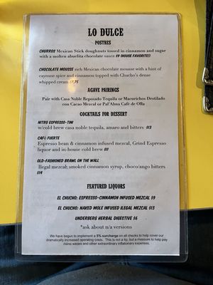 Menu photo 5 El Chucho Washington, DC, DC