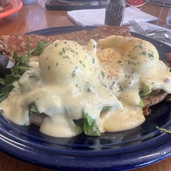Gold Miner Cafe - Bella's Spinach, Bacon, & Avocado Benedict - American Near Me - Folsom, California Gold Miner Cafe - Bella's Spinach, Bacon, & Avocado Benedict - American Near Me - Folsom, California