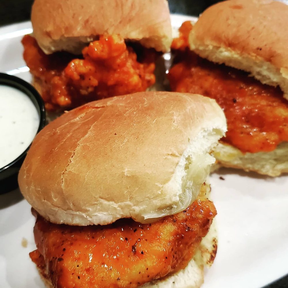 The Corner Pub and Grill - Buffalo Chicken Sliders - Sports Bars Near Me - Ellisville, Missouri The Corner Pub and Grill - Buffalo Chicken Sliders - Sports Bars Near Me - Ellisville, Missouri