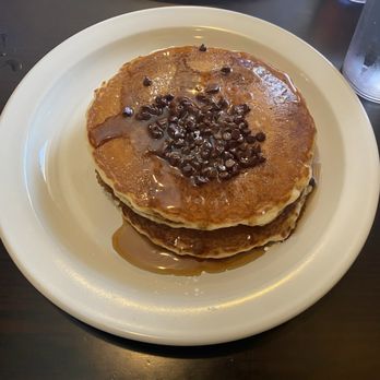 Colonial Pancake House - Chocolate chip pancakes 3-stack $10 - Breakfast & Brunch Near Me - Williamsburg, Virginia Colonial Pancake House - Chocolate chip pancakes 3-stack $10 - Breakfast & Brunch Near Me - Williamsburg, Virginia