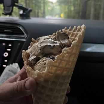 Ozzie's Ice Cream - Medium Ice Cream in a waffle cone. - Ice Cream & Frozen Yogurt Near Me - Greensboro, North Carolina Ozzie's Ice Cream - Medium Ice Cream in a waffle cone. - Ice Cream & Frozen Yogurt Near Me - Greensboro, North Carolina