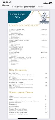 Menu photo 4 Lobby Lounge Los Angeles, CA Menu photo 4 Lobby Lounge Los Angeles, CA