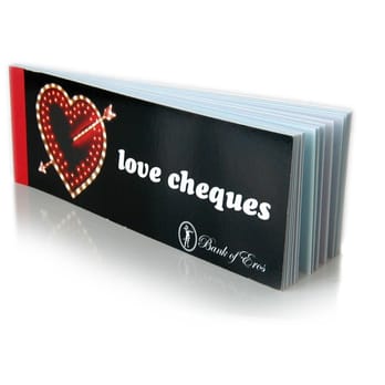 Bonkers - Love Cheques are a unique way to show the special someone in your life just how much you care - Cards & Stationery Near Me - St Andrews, FIF