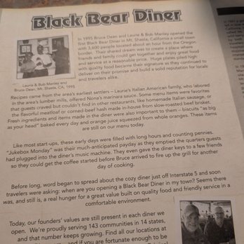 Black Bear Diner Sparks - A little history on the Black Bear diner for your reading - American Near Me - Sparks, Nevada Black Bear Diner Sparks - A little history on the Black Bear diner for your reading - American Near Me - Sparks, Nevada