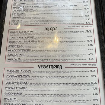 Mambos Cafe - Menu - Latin American Near Me - Glendale, California Mambos Cafe - Menu - Latin American Near Me - Glendale, California