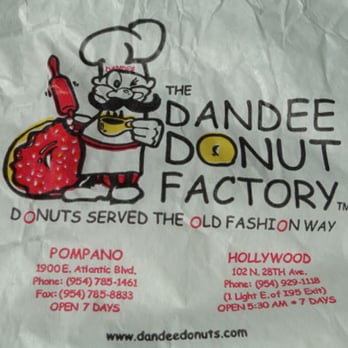 Dandee Donut Factory - From my take-out bag - Donuts Near Me - Pompano Beach, Florida