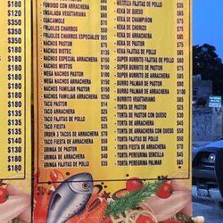 El Palmar - Menu