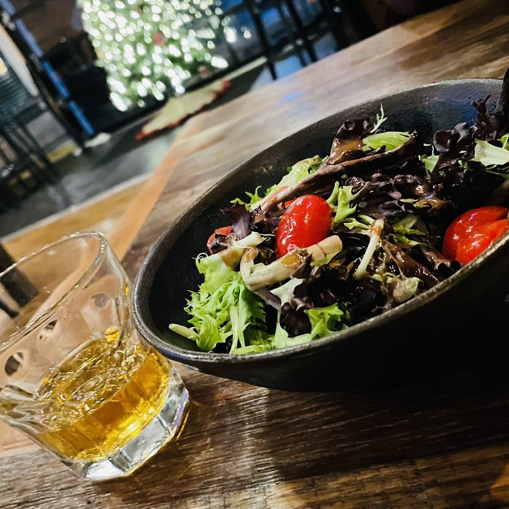 Cole's Public House - Salad with a glass of Knob Creek Rye bourbon. - Gastropubs Near Me - Amherst, Ohio Cole's Public House - Salad with a glass of Knob Creek Rye bourbon. - Gastropubs Near Me - Amherst, Ohio