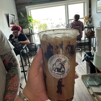 Harbor Fox Coffee Bar - Iced peanut butter cup latte w/ oat milk - Coffee & Tea Near Me - West Dennis, Massachusetts
