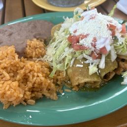 Grilled chicken Meat Enchiladas Plate Grilled chicken Meat Enchiladas Plate