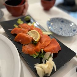 Wild salmon sashimi