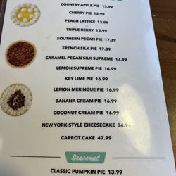 Village Inn - Whole pies and cakes