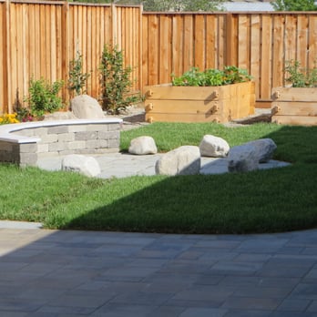 A Munoz Landscape Construction - a backyard with a fire pit - Landscaping Near Me - Morgan Hill, California