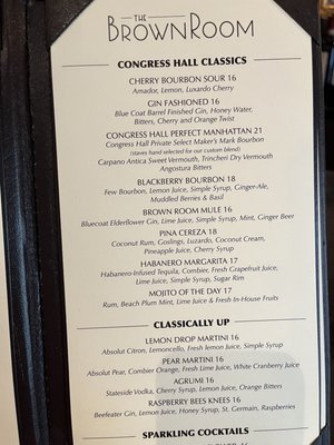 Menu photo 2 The Brown Room Cape May, NJ