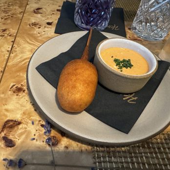 Herb & Omni - Halibut Corndog - Cocktail Bars Near Me - Whitefish, Montana Herb & Omni - Halibut Corndog - Cocktail Bars Near Me - Whitefish, Montana