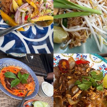 Saranrom Thai - Pad Thai (contains DRIED SHRIMP), Kee Mao, Pineapple Curry Duck, Basil Minced Pork - Thai Near Me - Elmhurst, New York