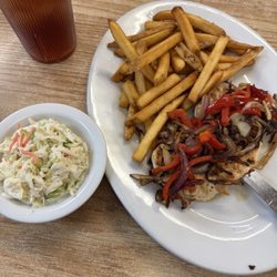 Mt Vernon Family Restaurant - Loaded Chicken with slaw.