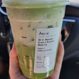 Iced Caramel Protein Matcha
