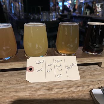 Sound + Fury Brewery and Kitchen - Flight of beer - Pizza Near Me - Brooklyn, New York
