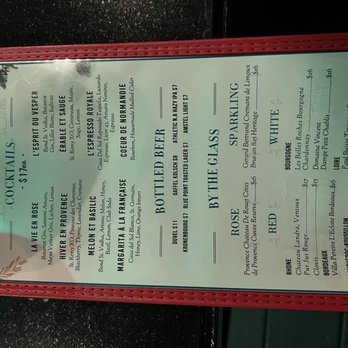 Le Jardin Bistro - Drink menu - French Near Me - New York, New York Le Jardin Bistro - Drink menu - French Near Me - New York, New York