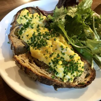 smallSUGAR - Soft T Scrambled Eggs w chives on grit sourdough - Coffee & Tea Near Me - Columbia, South Carolina smallSUGAR - Soft T Scrambled Eggs w chives on grit sourdough - Coffee & Tea Near Me - Columbia, South Carolina
