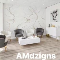 Angelika Mehrens Art - Accent wall -abstract /marble med/spa , Glendale