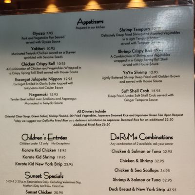 Daruma North Sarasota - Japanese Steakhouse & Sushi Lounge by null