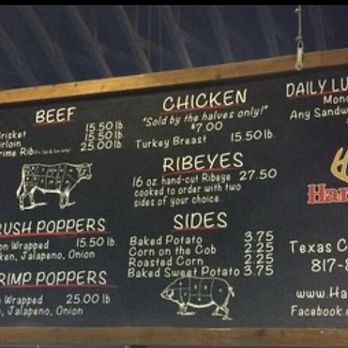 Hard Eight BBQ - Menu above the pit - Barbeque Near Me - Coppell, Texas Hard Eight BBQ - Menu above the pit - Barbeque Near Me - Coppell, Texas