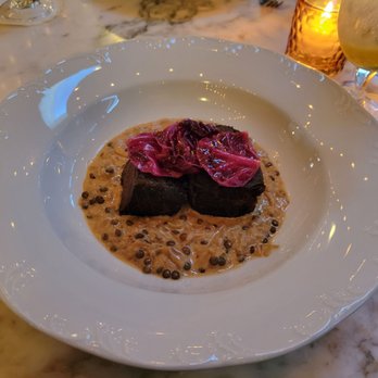 The Harvey House - Short rib with red cabbage over French red lentils. So tasty and rich and tender - Bars Near Me - Madison, Wisconsin The Harvey House - Short rib with red cabbage over French red lentils. So tasty and rich and tender - Bars Near Me - Madison, Wisconsin