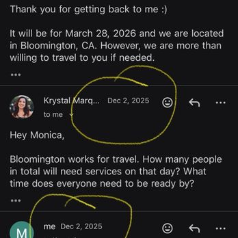 Krystal Marquez Bridal Beauty  - Emails - Makeup Artists Near Me